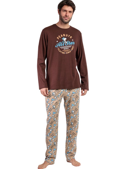 Pyjama pantalon top manches longues varsity squad peanuts - Kiabi Pyjama pantalon top manches longues varsity squad peanuts - Kiabi