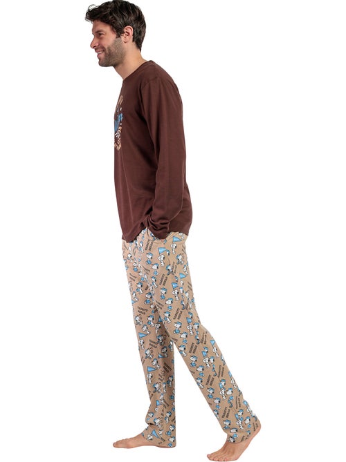 Pyjama pantalon top manches longues varsity squad peanuts - Kiabi Pyjama pantalon top manches longues varsity squad peanuts - Kiabi