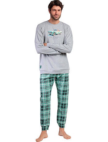Pyjama pantalon top manches longues vintage car lois