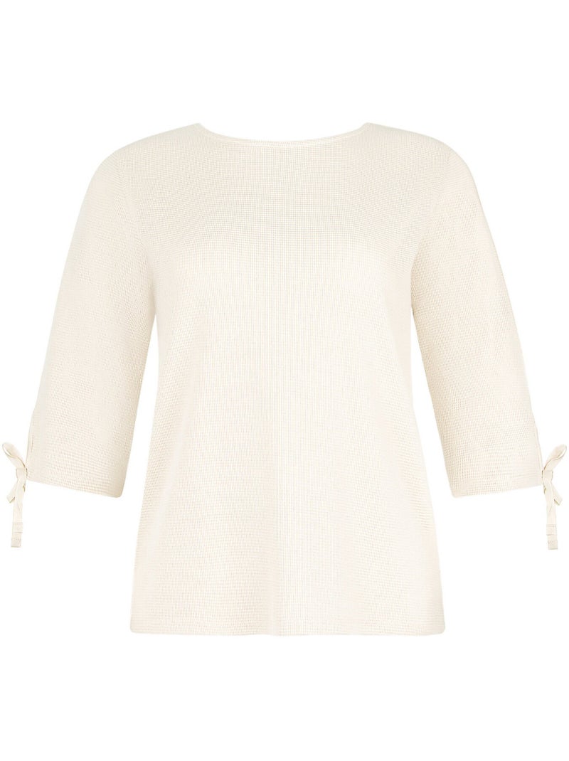 Pyjama pantalon top manches trois-quarts freely Blanc - Kiabi