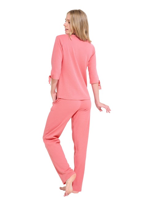 Pyjama pantalon top manches trois-quarts freely - Kiabi