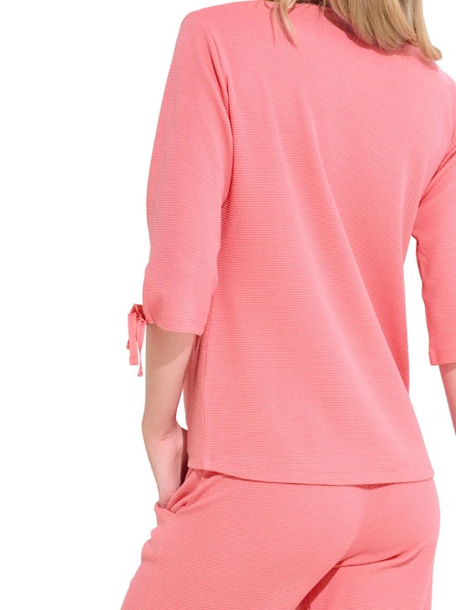 Pyjama pantalon top manches trois-quarts freely - Kiabi