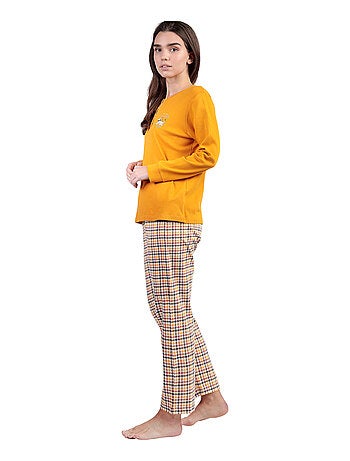 Pyjama pantalon top polo manches longues loulou returns