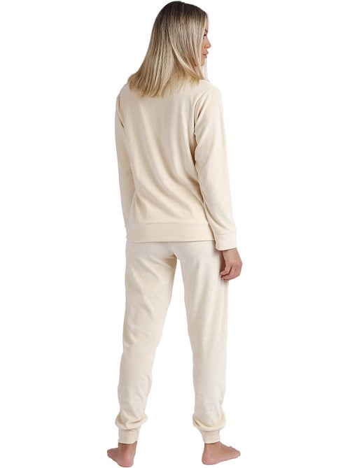 Pyjama pantalon veste zippée soft home - Kiabi Pyjama pantalon veste zippée soft home - Kiabi