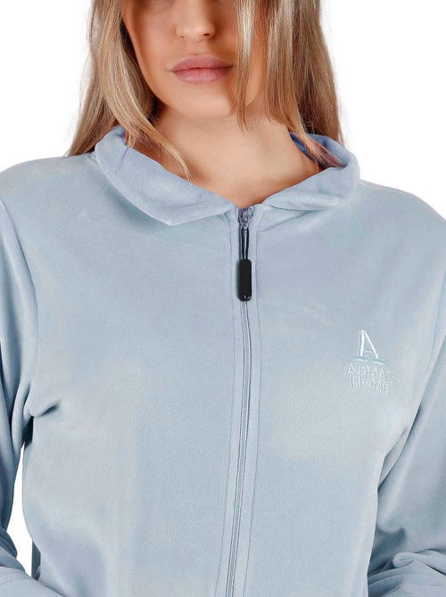 Pyjama pantalon veste zippée soft home - Kiabi Pyjama pantalon veste zippée soft home - Kiabi