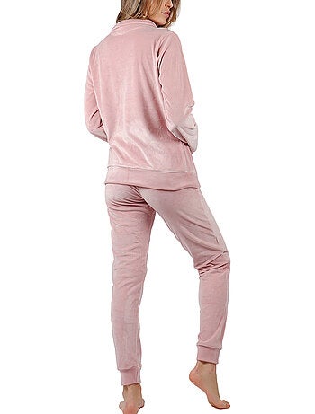 Pyjama pantalon veste zippée soft home