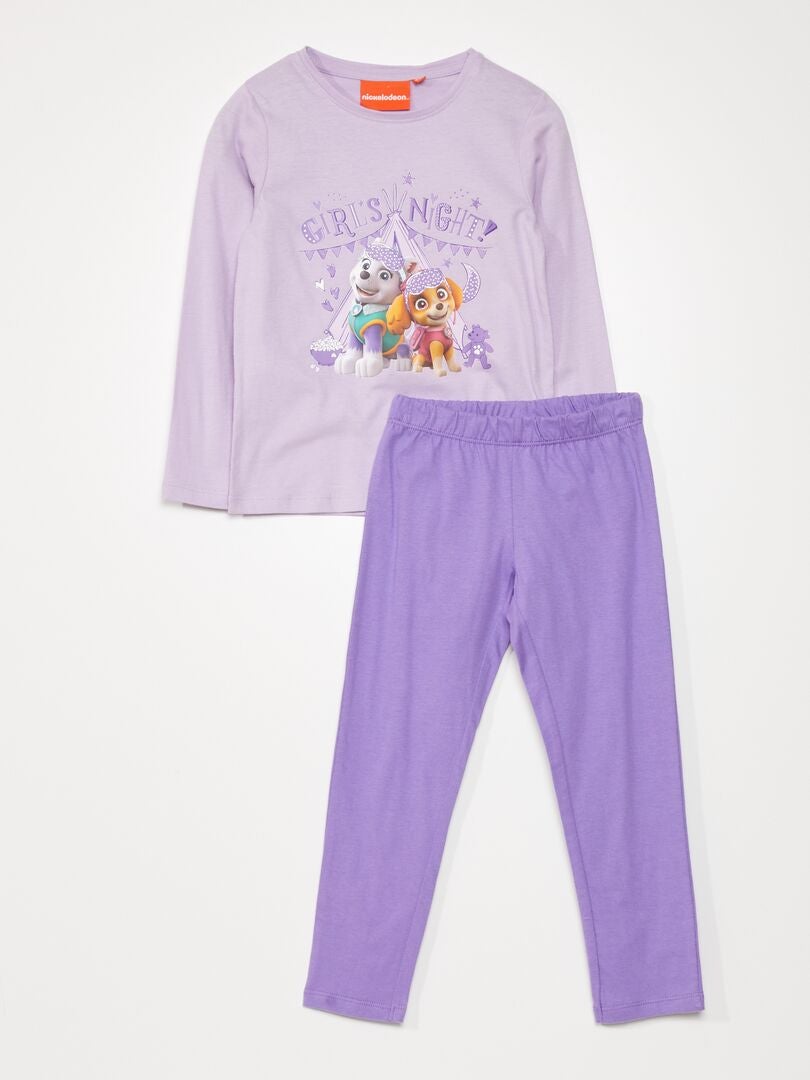 Pyjama 'PAW Patrol' - T-shirt + broek PAARS - Kiabi