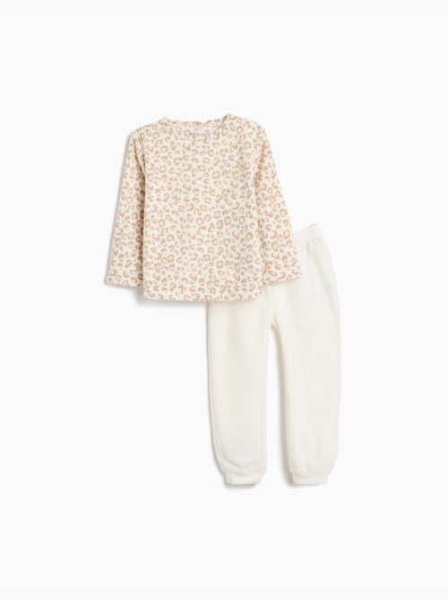 Pyjama polaire à imprimé animalier, mo fashion - Kiabi