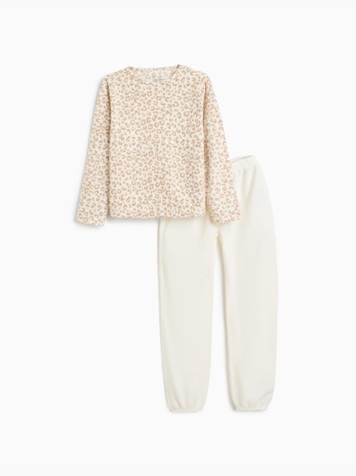 Pyjama polaire à imprimé animalier, mo fashion - Kiabi