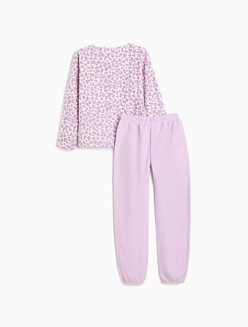 Pyjama polaire à imprimé animalier, mo fashion