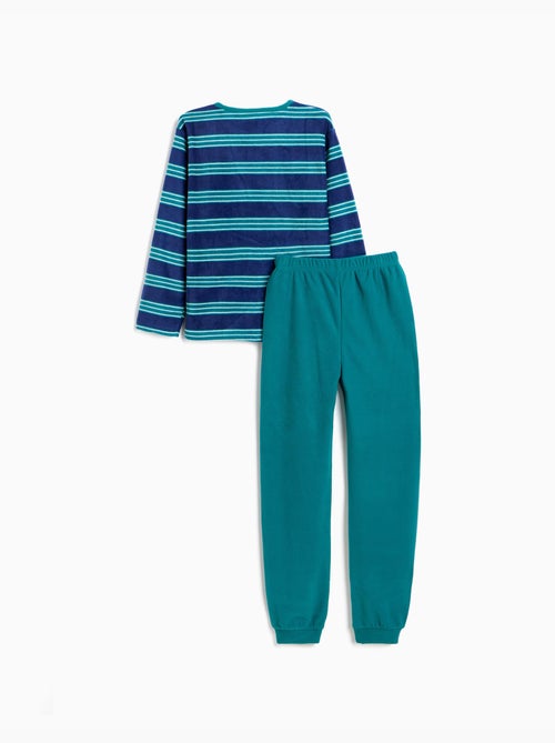 Pyjama polaire à rayures, mo fashion - Kiabi