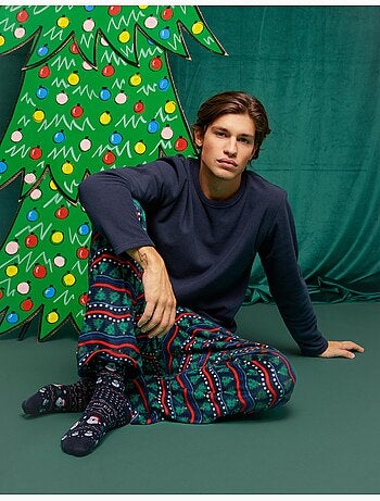 Pyjama polaire de noël, mo fashion