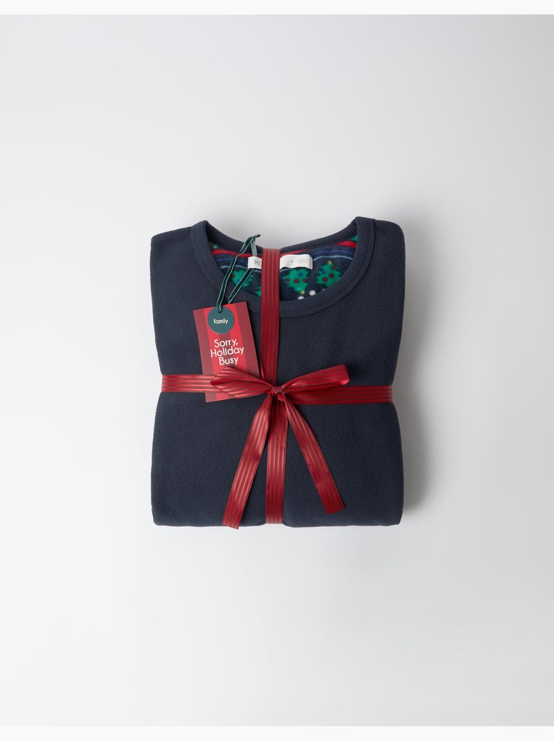 Pyjama polaire de noël, mo fashion Bleu - Kiabi