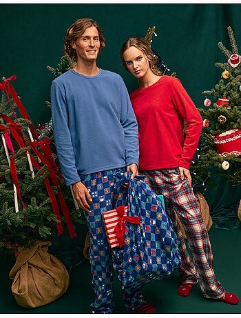 Pyjama polaire de noël, mo fashion