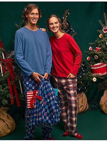 Pyjama polaire de noël, mo fashion