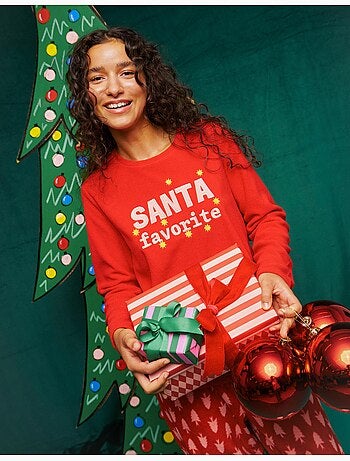 Pyjama polaire de noël, mo fashion