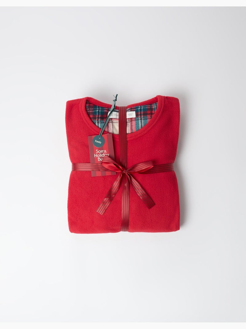 Pyjama polaire de noël, mo fashion Rouge - Kiabi