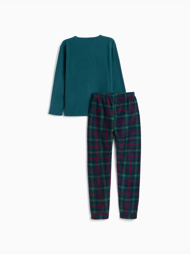 Pyjama polaire de noël, mo fashion Vert - Kiabi