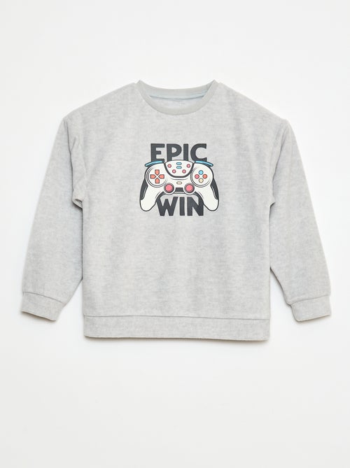 Pyjama polaire imprimé - Kiabi