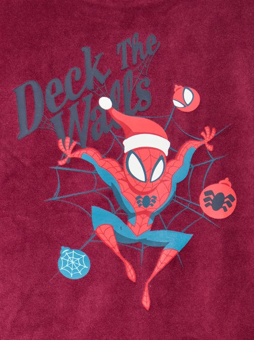 Pyjama polaire long 'Spider-Man' 'Marvel' - 2 pièces - Kiabi
