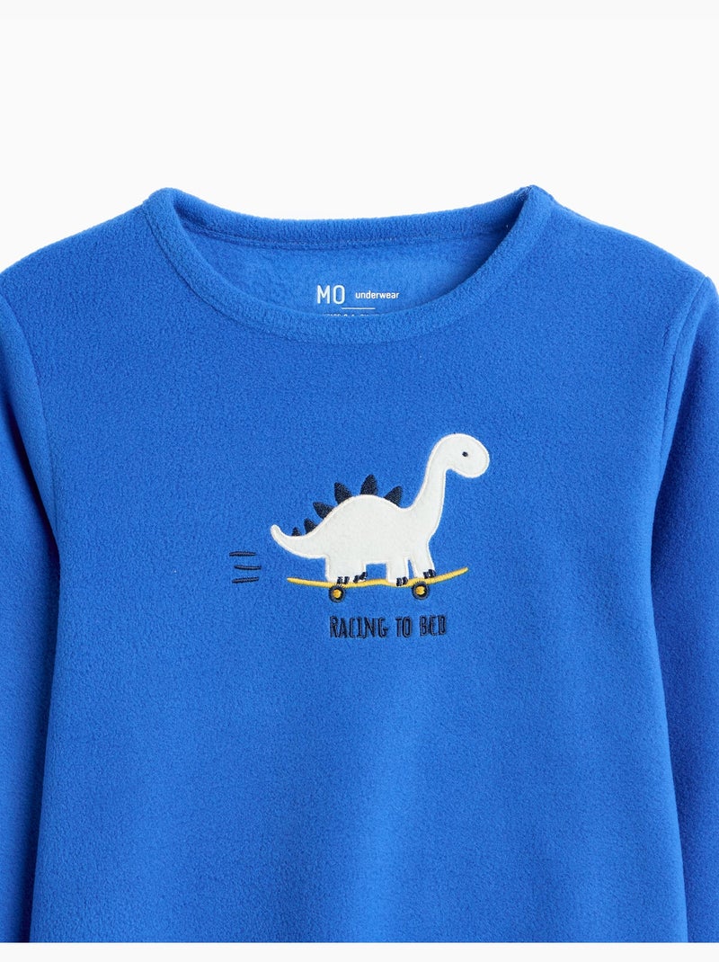 Pyjama polaire, mo fashion Bleu - Kiabi