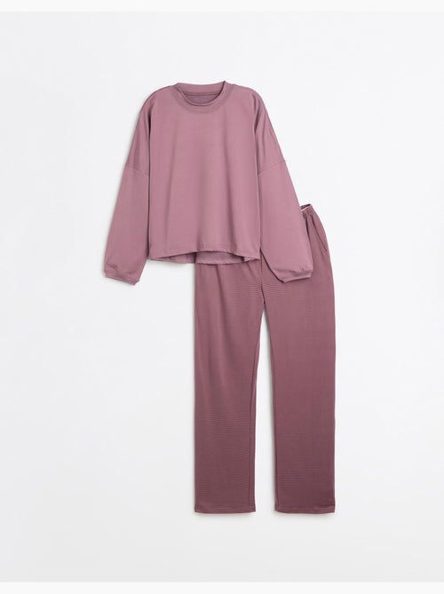 Pyjama rayé en maille, mo fashion - Kiabi Pyjama rayé en maille, mo fashion - Kiabi