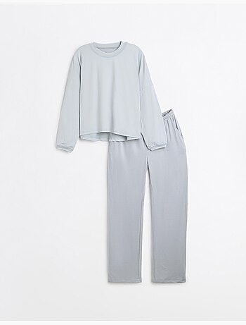 Pyjama rayé en maille, mo fashion