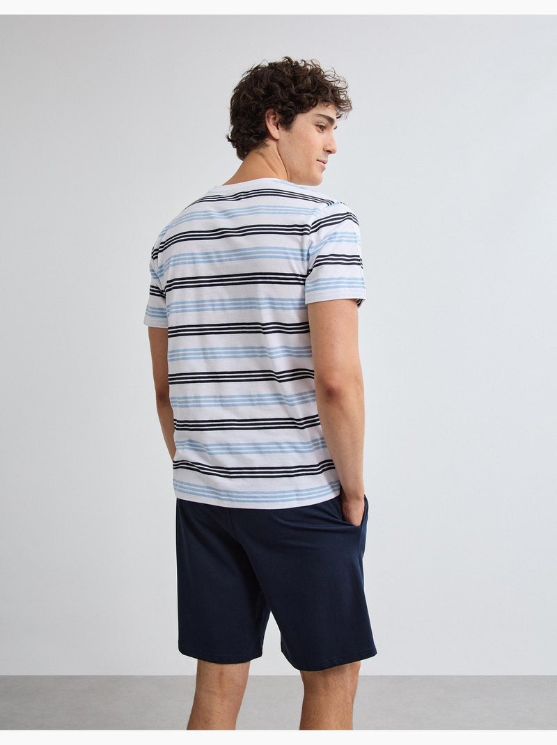 Pyjama rayé, MO Fashion Blanc - Kiabi