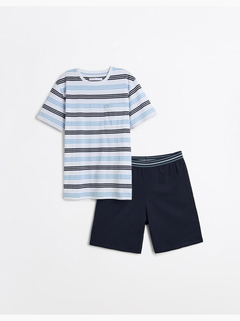 Pyjama rayé, MO Fashion Blanc - Kiabi