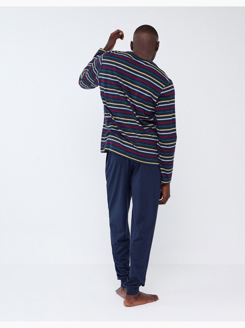 Pyjama rayé, mo fashion Bleu - Kiabi