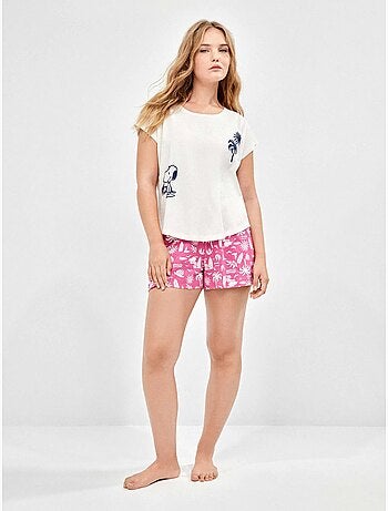 Pyjama sans manches imprimé snoopy
