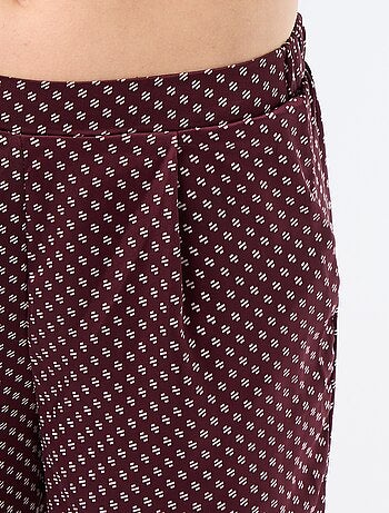 Pyjama satiné imprimé