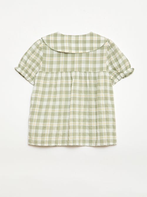Pyjama short 2 pièces avec volants - Kiabi