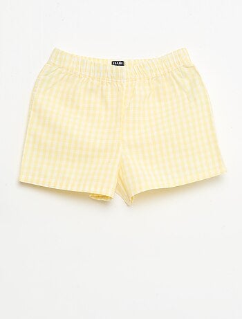 Pyjama short 2 pièces en coton