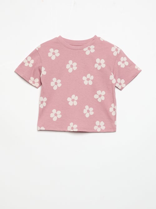 Pyjama short 2 pièces en jersey imprimé - Kiabi Pyjama short 2 pièces en jersey imprimé - Kiabi