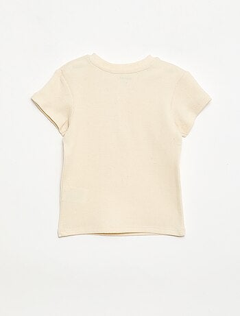 Pyjama short 2 pièces en maille côtelée