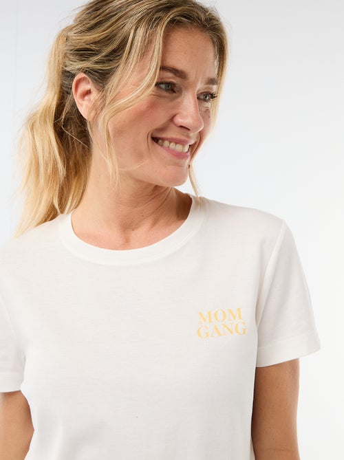 Pyjama short 2 pièces 'Fête des mères' - Kiabi