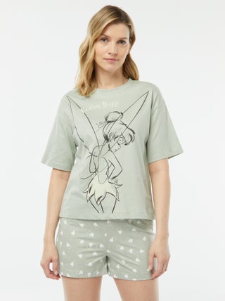 Pyjama short 2 pièces imprimé 'Fée Clochette'