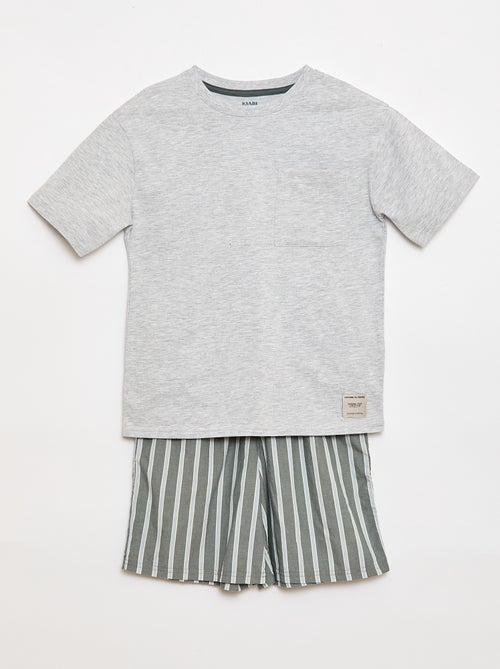 Pyjama short 2 pièces - Kiabi