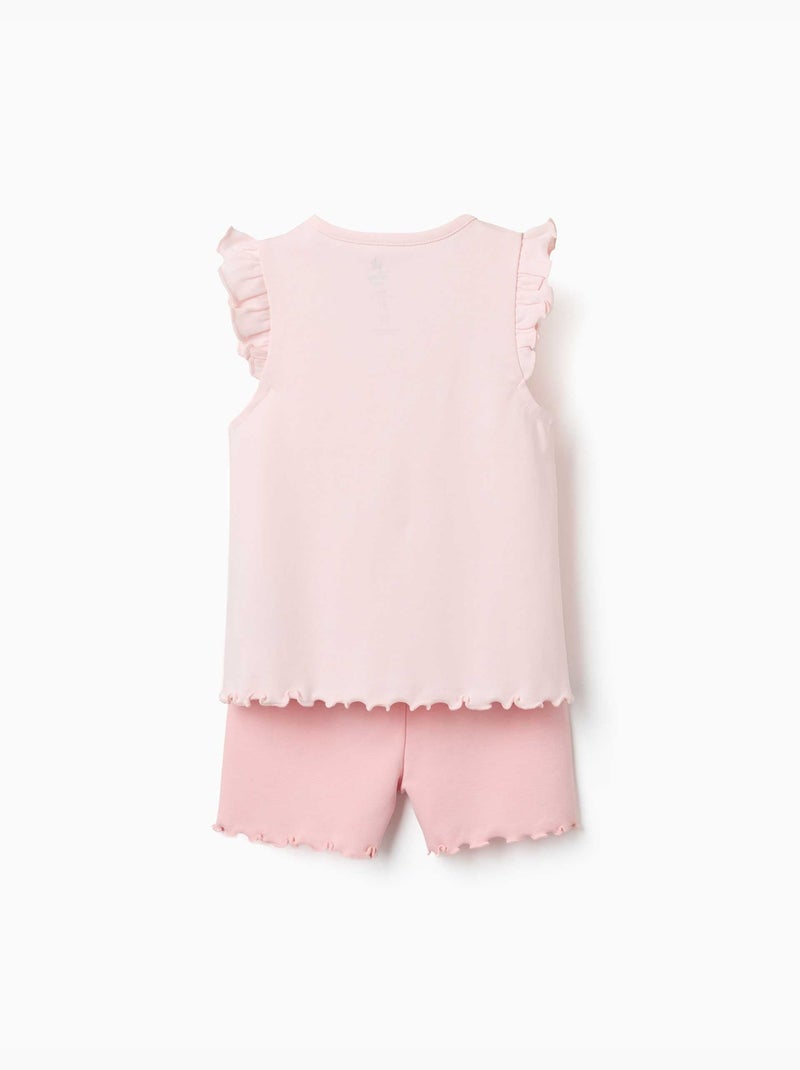 Pyjama short avec imprimé minnie & figaro Rose clair - Kiabi