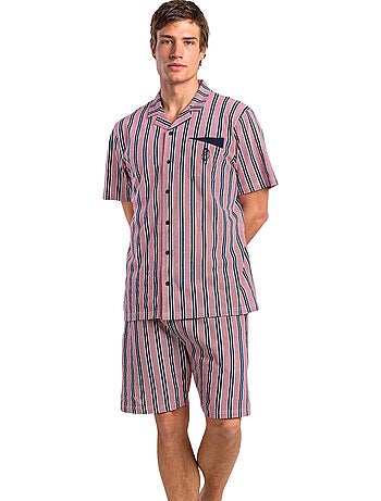 Pyjama short chemise manches courtes motion