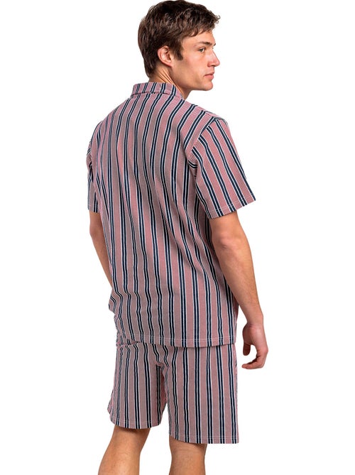 Pyjama short chemise manches courtes motion - Kiabi