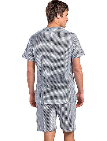 Pyjama short chemise manches courtes society