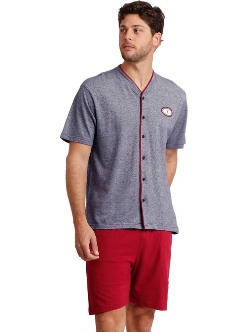 Pyjama short chemise sailing antonio miro - Kiabi