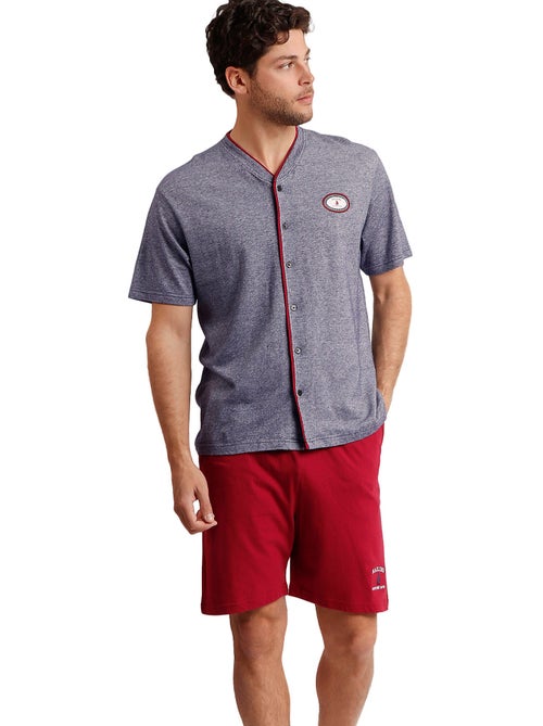 Pyjama short chemise sailing antonio miro - Kiabi