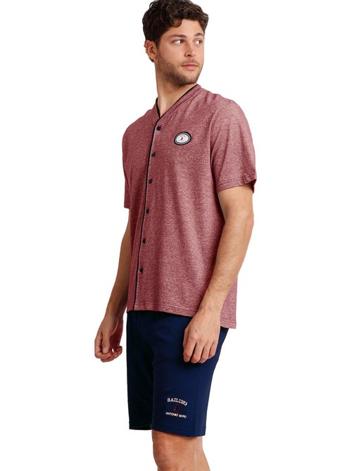 Pyjama short chemise sailing antonio miro - Kiabi