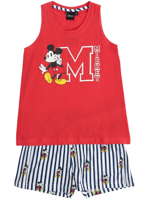 Pyjama short débardeur mickey ny summer disney - Kiabi Pyjama short débardeur mickey ny summer disney - Kiabi