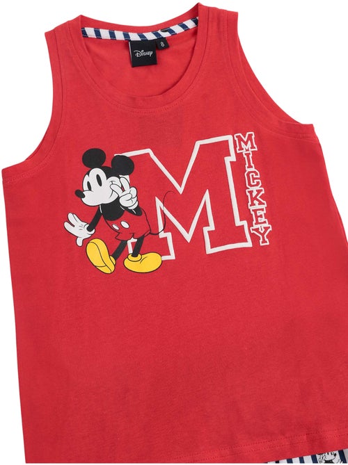 Pyjama short débardeur mickey ny summer disney - Kiabi Pyjama short débardeur mickey ny summer disney - Kiabi