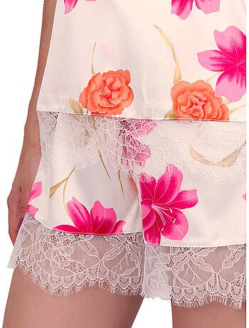 Pyjama short débardeur thai flowers