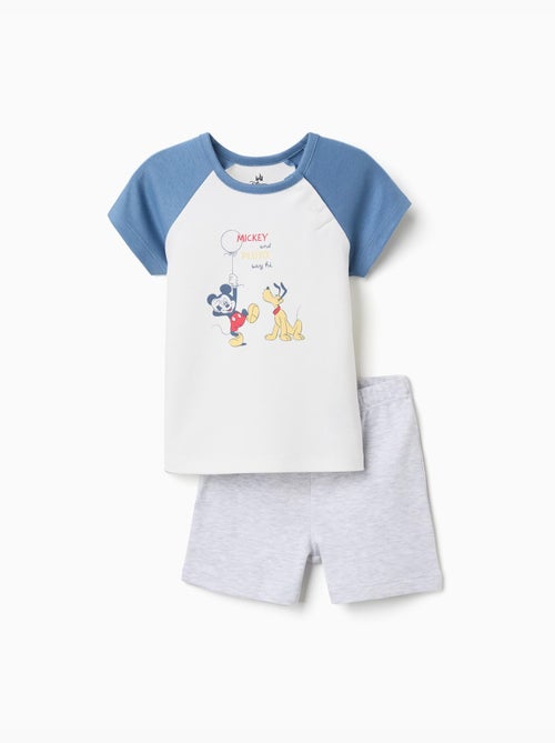 Pyjama short en coton avec Mickey & Pluto - Kiabi